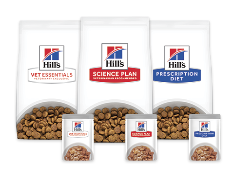Hill's dierenvoer en recyclingsymbool